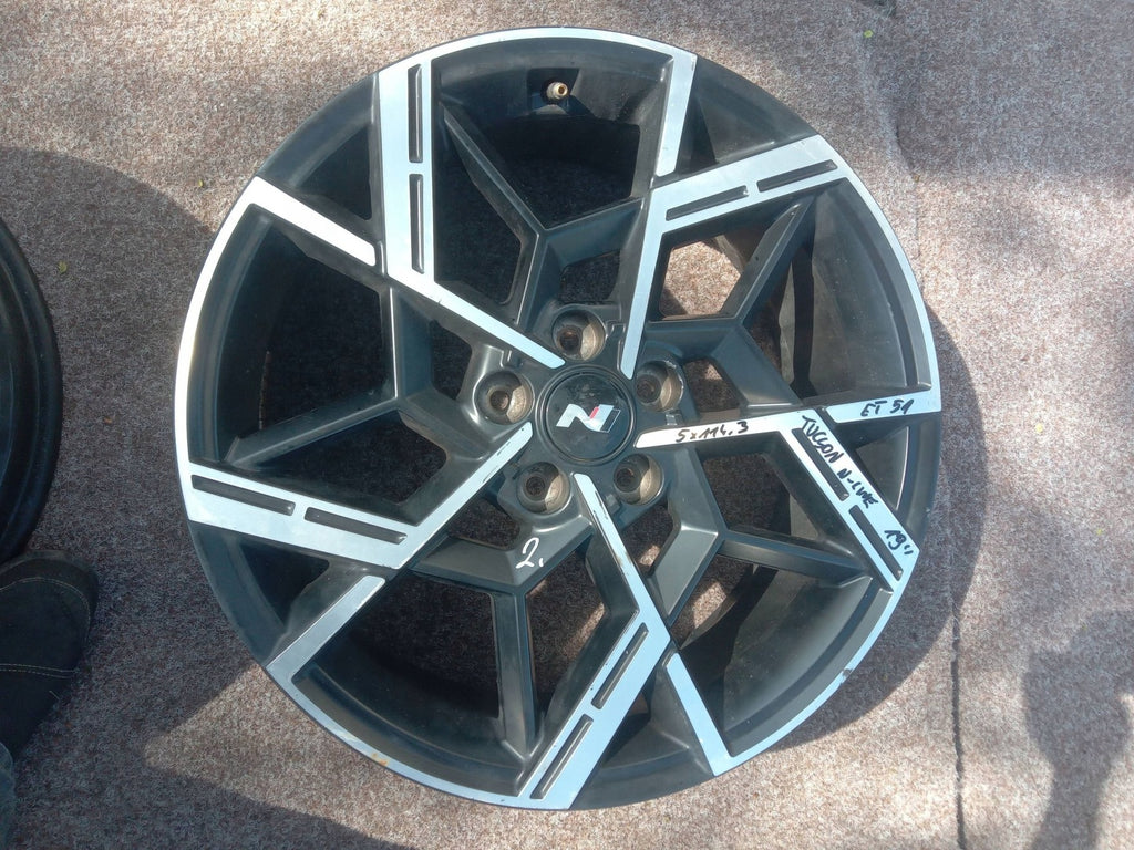 1x Alufelge 19 Zoll 5x114.3 52910N7800 Hyundai Tucson Rim Wheel FEL7032989367vn