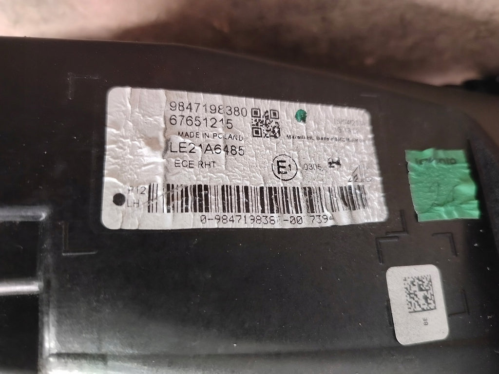 Frontscheinwerfer Peugeot Expert 9847198380 2024- Links Scheinwerfer Headlight SCH9002622765uz