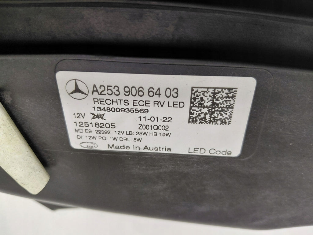 Frontscheinwerfer Mercedes-Benz Glc A2539066403 Rechts Scheinwerfer Headlight SCH9003396663yn