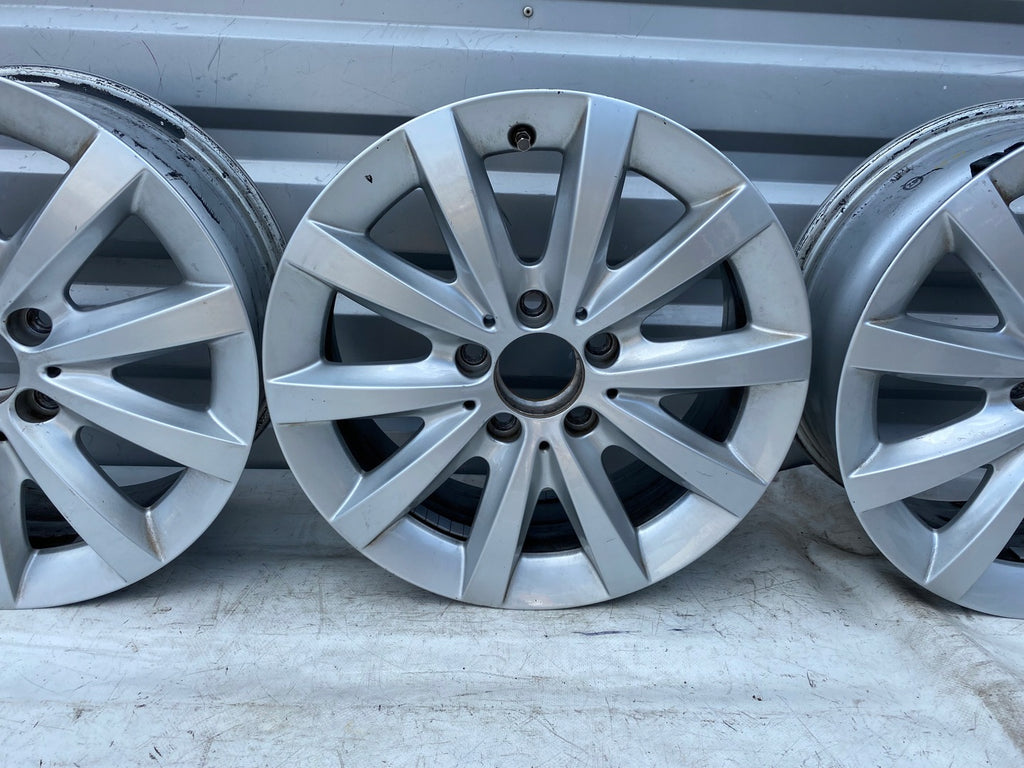 4x Alufelge 16 Zoll 6.5" 5x112 49ET Glanz Silber A2464010500 Audi Rim Wheel