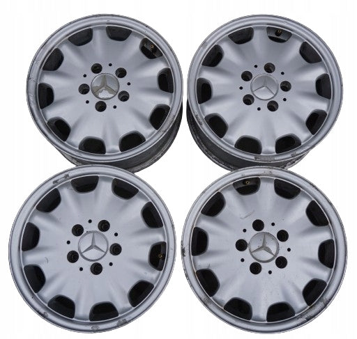 4x Alufelge 15 Zoll 7.0" 5x112 37ET Silber Mercedes-Benz Rim Wheel