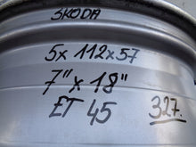 Load image into Gallery viewer, 1x Alufelge 18 Zoll 7.0" 5x112 45ET Matt Silber 57A601025M Skoda Rim Wheel FEL7471144658vy