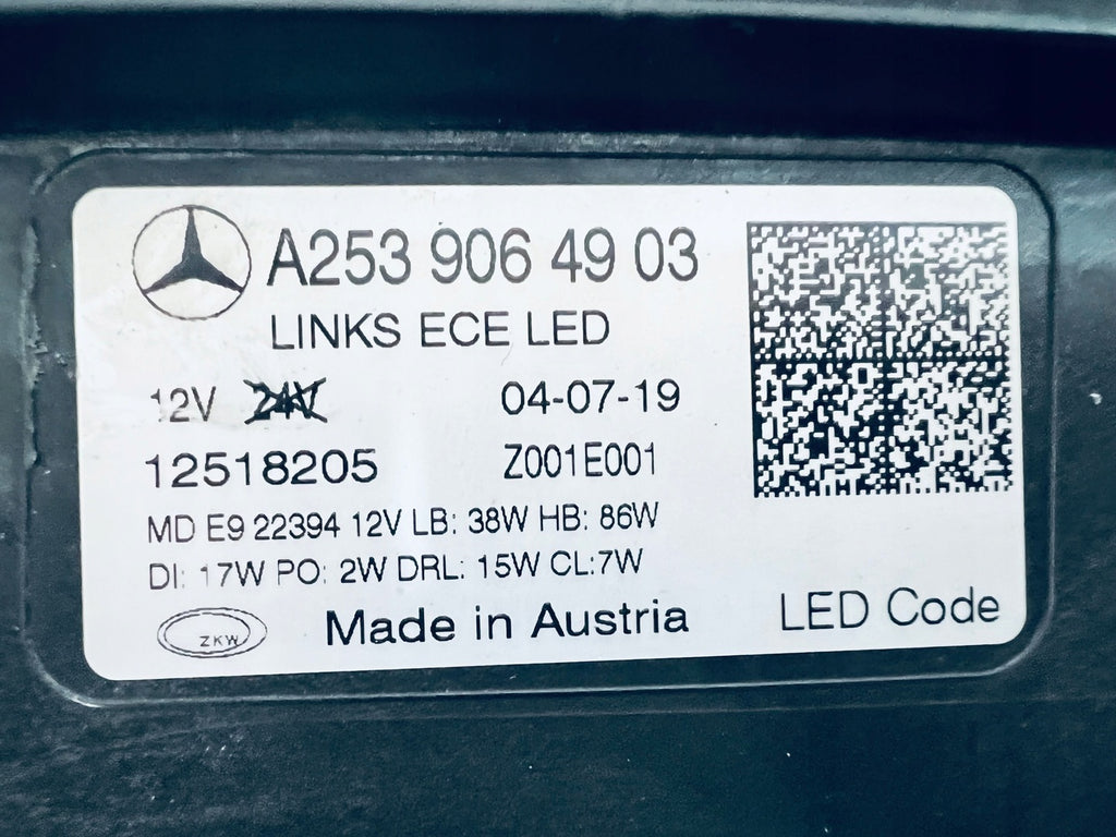 Frontscheinwerfer Mercedes-Benz Glc 2539064903 LED Links Scheinwerfer Headlight SCH6834332451tj