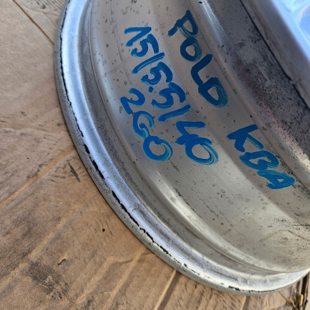 1x Alufelge 15 Zoll 5.5" 5x100 40ET Glanz Silber KBA50416 VW Polo Rim Wheel FEL1270932648ft