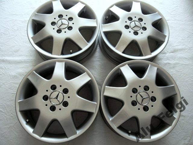 1x Alufelge 16 Zoll 5.5" 5x112 42ET Glanz Silber A4144010302 Mercedes-Benz 414