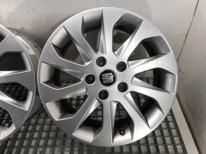 4x Alufelge 16 Zoll 6.5" 5x112 46ET 5F0501025A Seat Leon Rim Wheel FEL3710304025nv