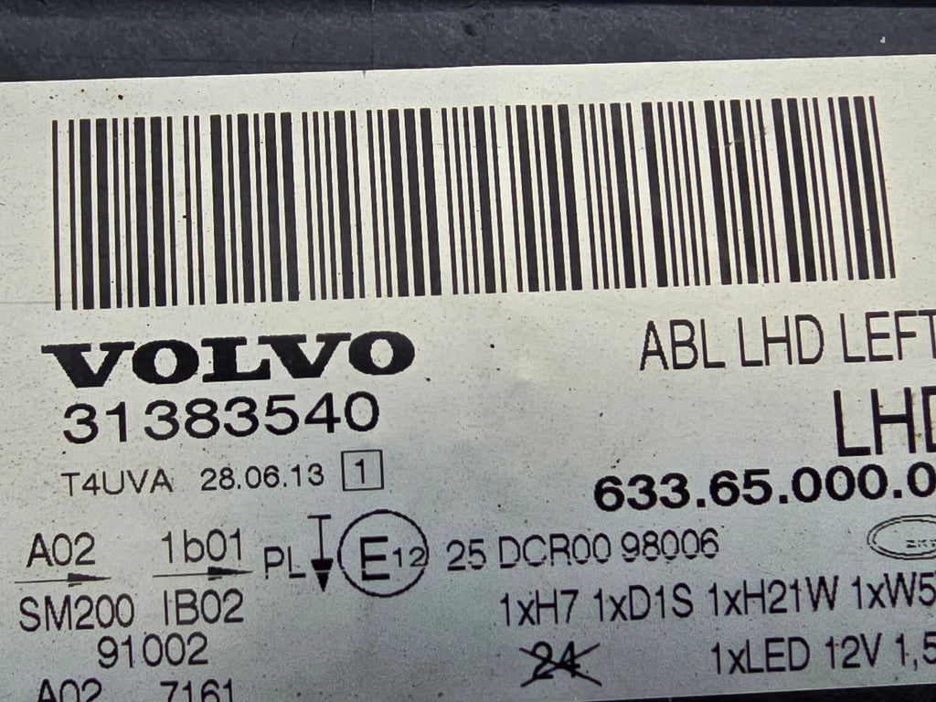 Frontscheinwerfer Volvo V70 S80 31383540 Links Scheinwerfer Headlight SCH4532511517un