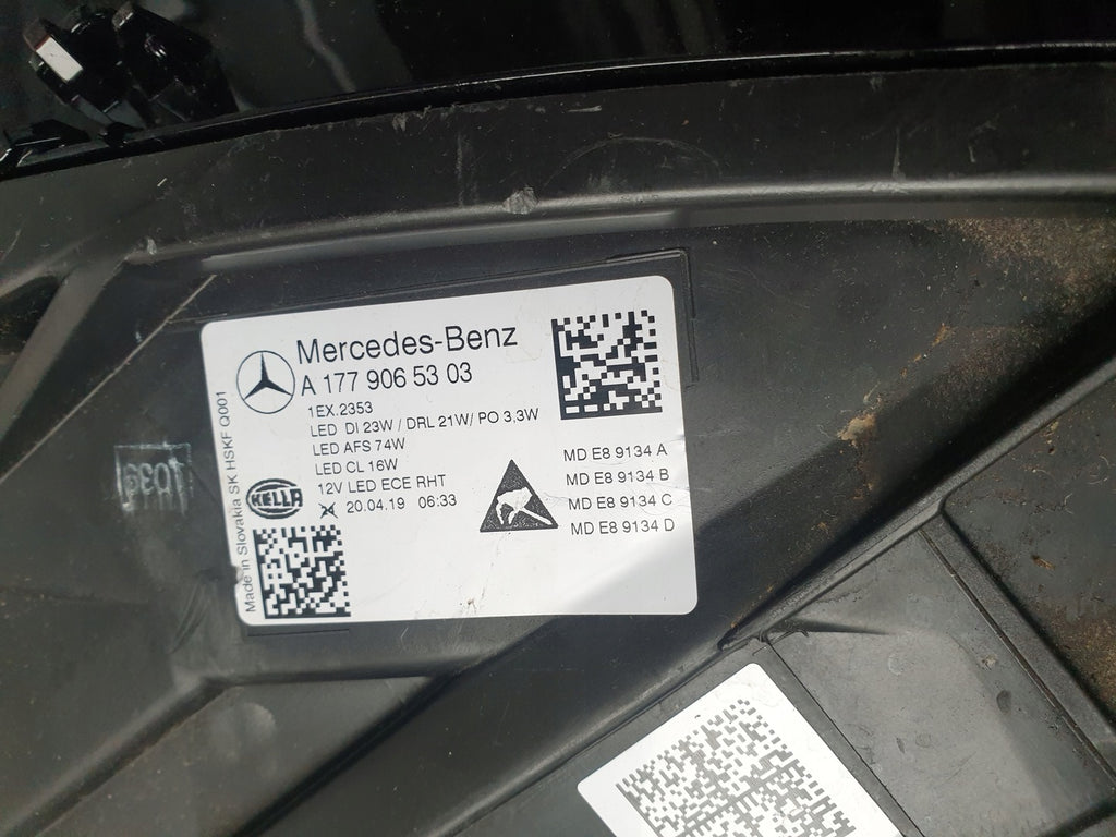 Frontscheinwerfer Mercedes-Benz W177 A1779065303 LED Rechts oder Links SCH8469317728gl