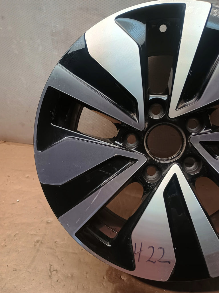 1x Alufelge 16 Zoll 7.0" 5x112 48ET Glanz Schwarz 5H0601025AG VW I Rim Wheel FEL1784728307hj