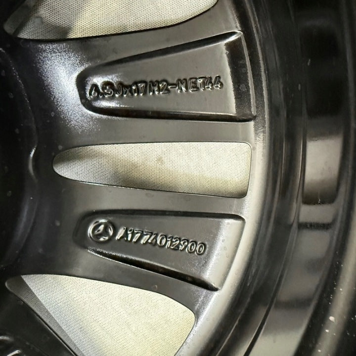 1x Alufelge 17 Zoll 6.5" 5x112 44ET Glanz Schwarz A1774012900 Mercedes-Benz FEL5108181973kv
