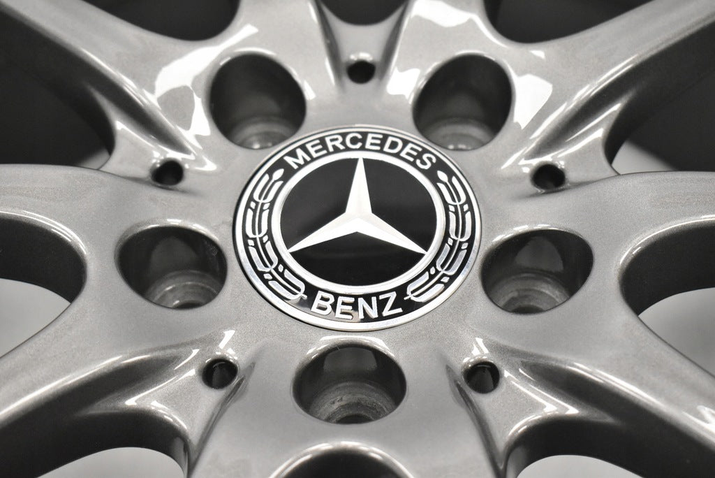 4x Alufelge 17 Zoll 6.5" 5x112 49ET Glanz Grau A2464010102 Mercedes-Benz W176 FEL4896661548vb
