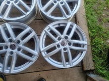Laden Sie das Bild in den Galerie-Viewer, 4x Alufelge 16 Zoll 6.5" 5x112 41ET Glanz Silber KBA53206 VW Rim Wheel FEL9154988124st