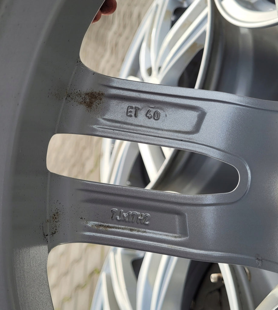 4x Alufelge 17 Zoll 7.0" 5x112 40ET Glanz Silber AT70740V22 Rim Wheel FEL1683523686zv