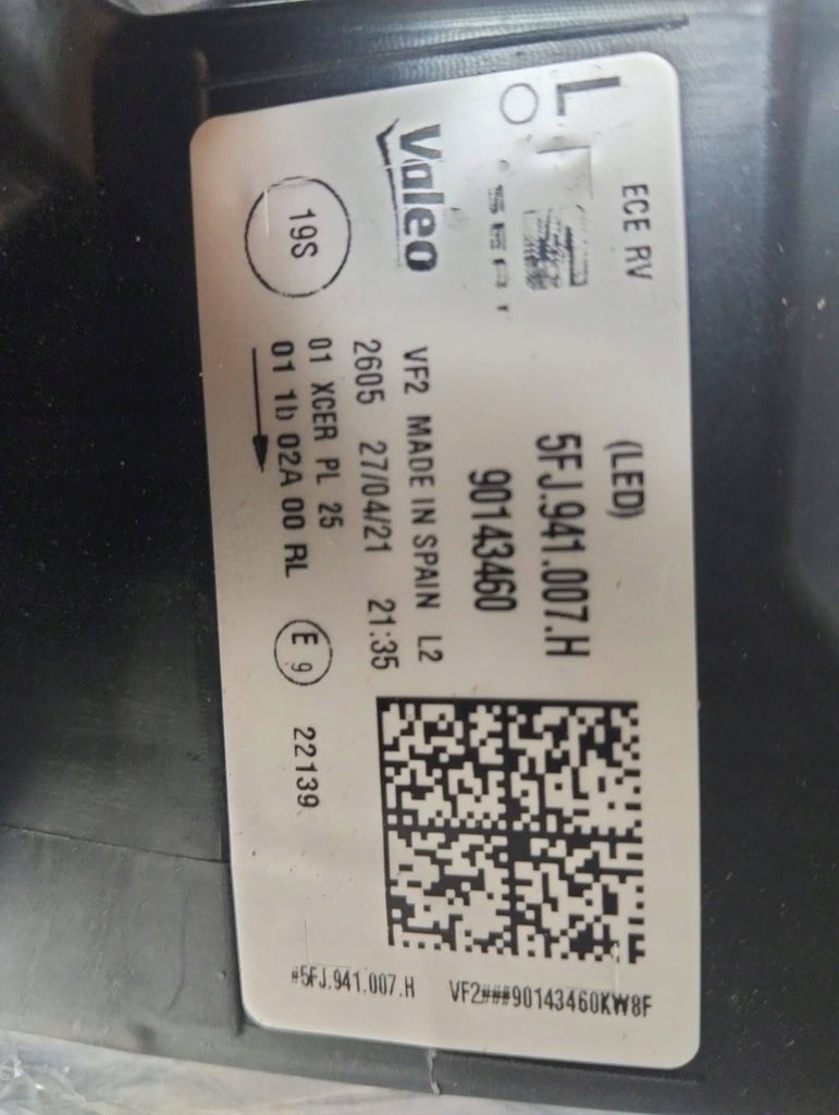 Frontscheinwerfer Seat Tarraco 5FJ941007 Links Scheinwerfer Headlight