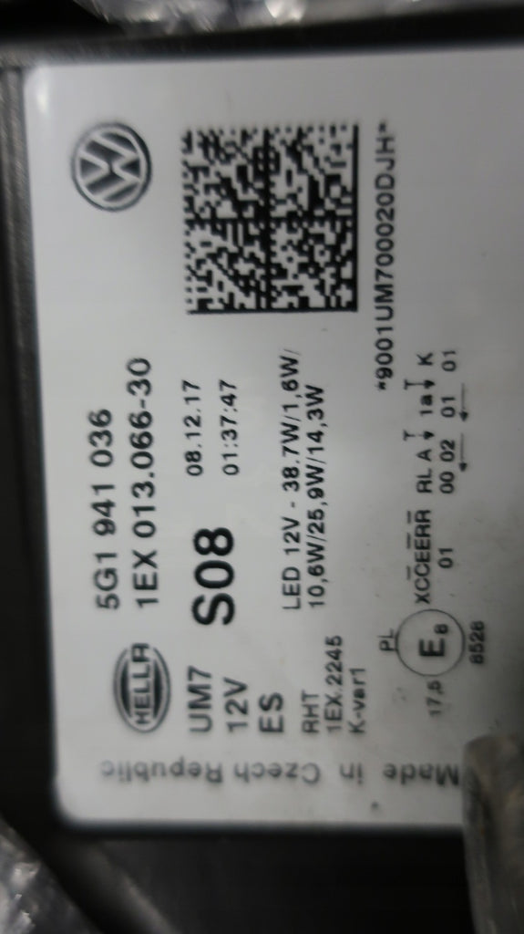 Frontscheinwerfer VW Golf 5g1 5G1941036 LED Rechts Scheinwerfer Headlight SCH6034995060zo