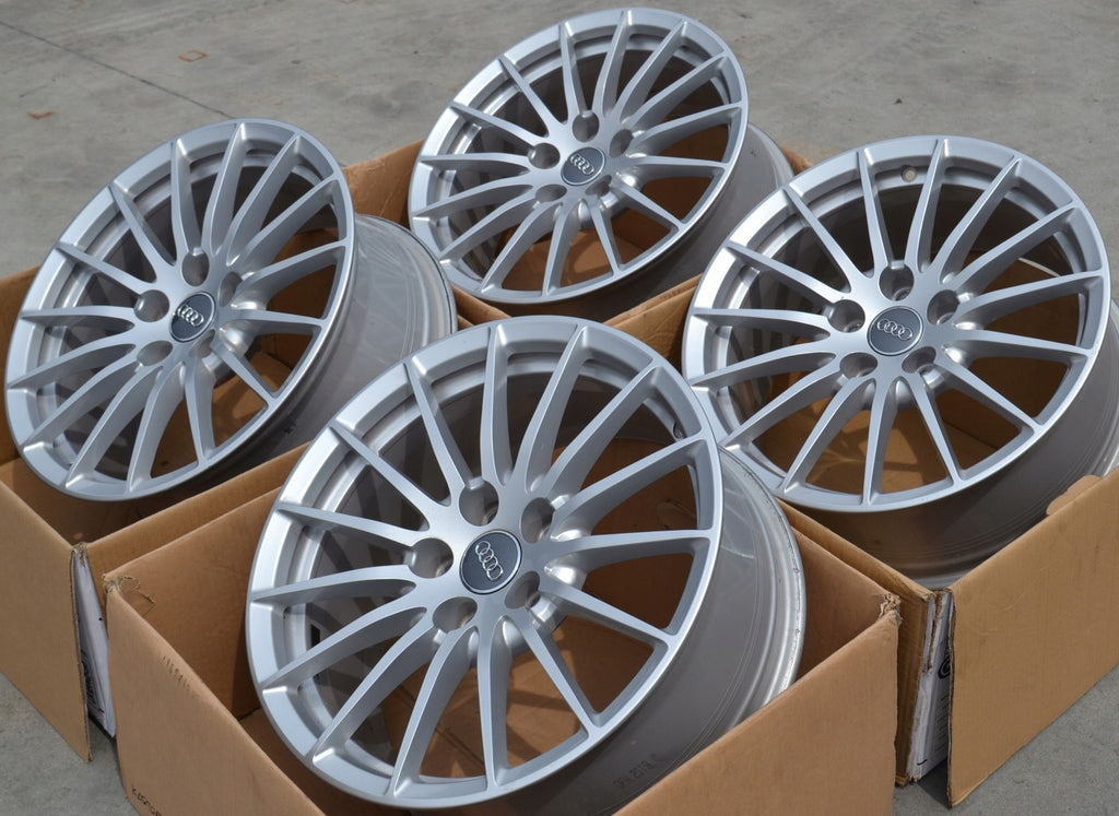 4x Alufelge 17 Zoll 7.5" 5x112 29ET Glanz Silber 8W0601025AE Audi A5 A4