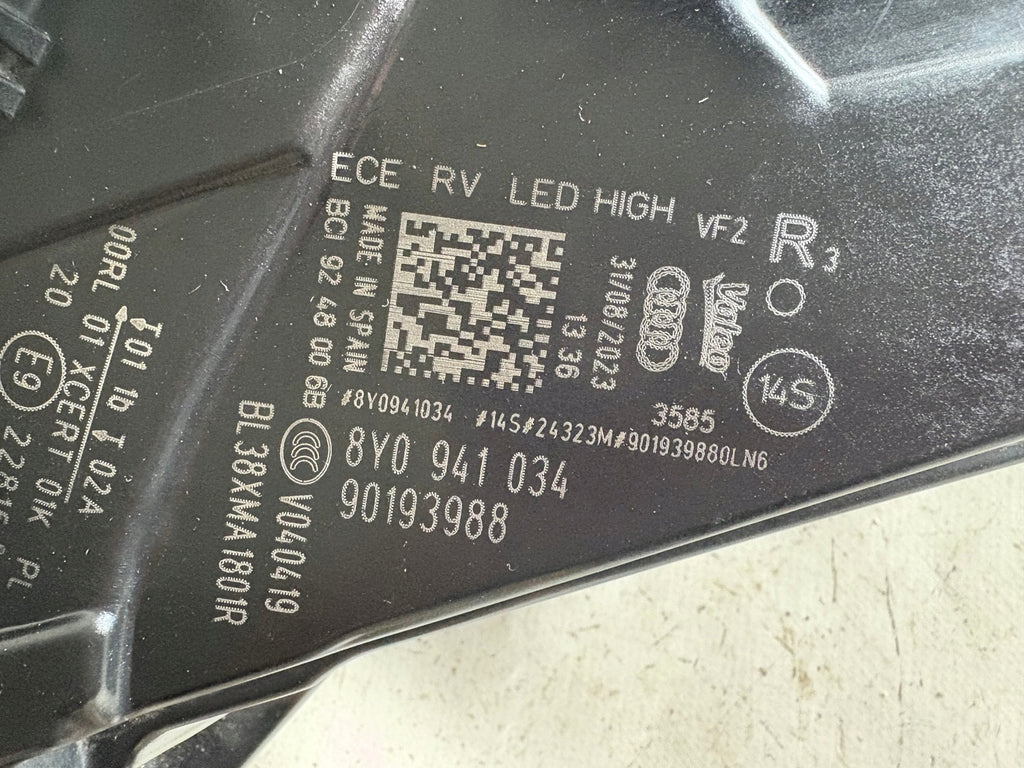 Frontscheinwerfer Audi A3 8Y0941034 LED Rechts Scheinwerfer Headlight SCH1105715859gj