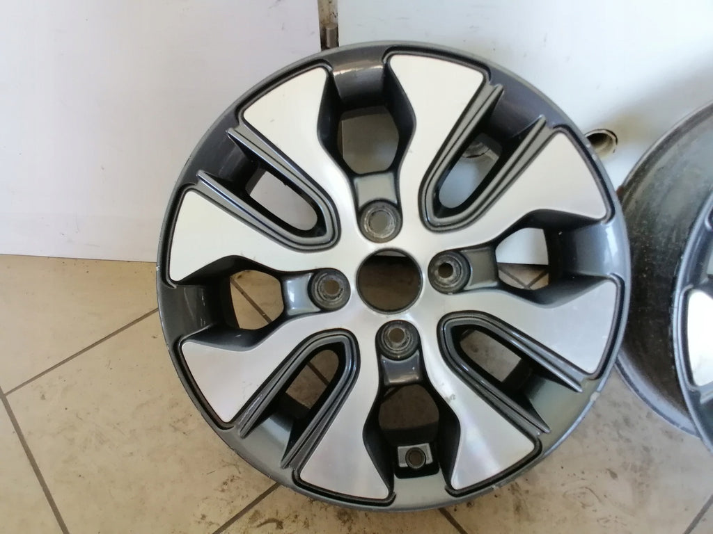 1x Alufelge 14 Zoll 5.0" 4x100 49ET Graphit 52910-1Y700 Kia Picanto Rim Wheel