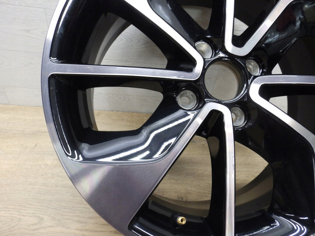 1x Alufelge 16 Zoll 6.5" 4x100 44ET Glanz Schwarz 403009007R Renault Clio Iv