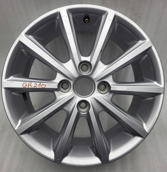1x Alufelge 16 Zoll 6.5" 4x108 47 5ET Glanz Silber H1BC-1007-B1A Ford Fiesta I FEL7605075367md