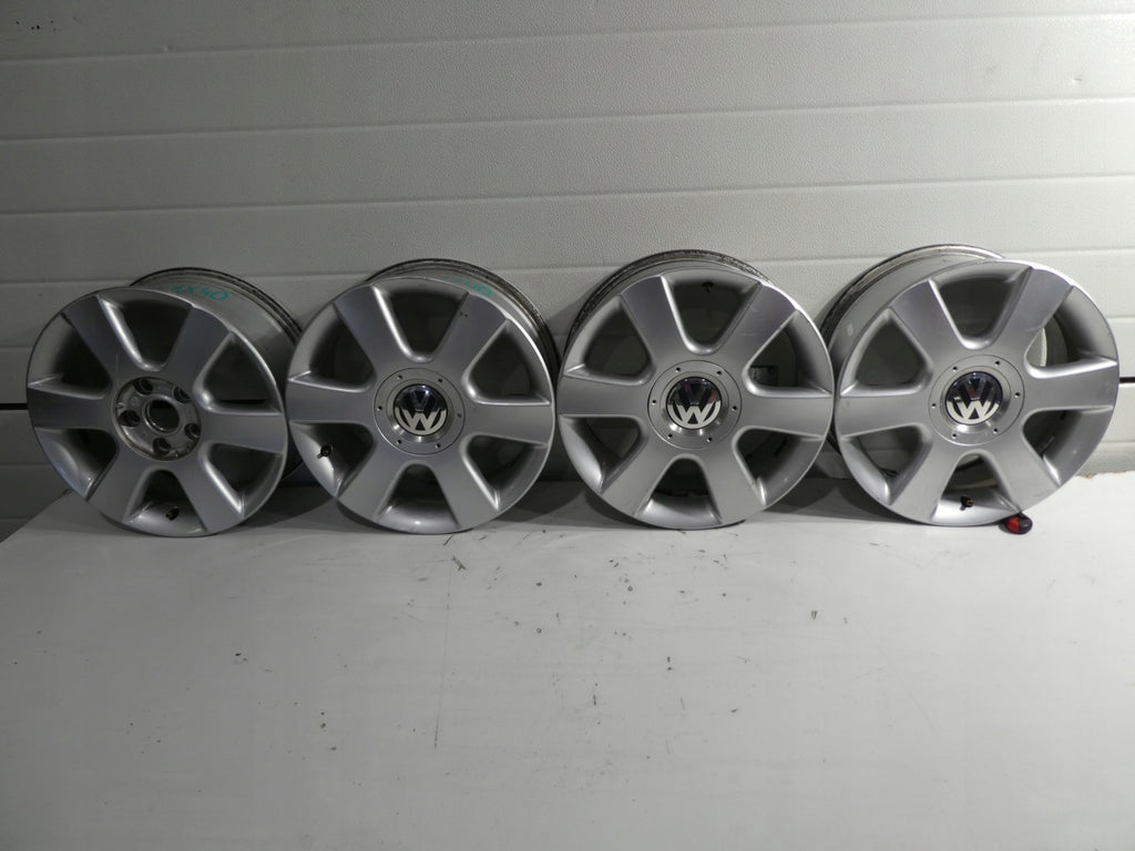 4x Alufelge 16 Zoll 6.5" 5x112 50ET Glanz Silber 1T0601025C VW Touran Rim Wheel FEL8805388623fv