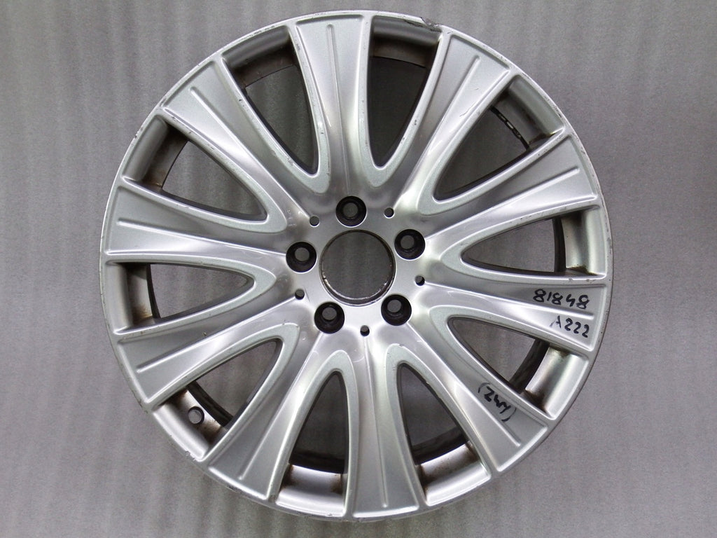 1x Alufelge 18 Zoll 8.0" 5x112 48ET Glanz Silber Mercedes-Benz W222 Rim Wheel