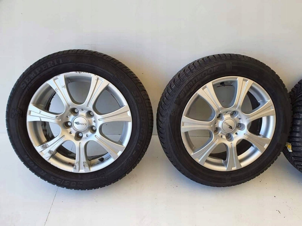 4x Alufelge 16 Zoll 6.5" 5x114.3 47ET Glanz Silber KBA46649 Rim Wheel FEL2541694991ja