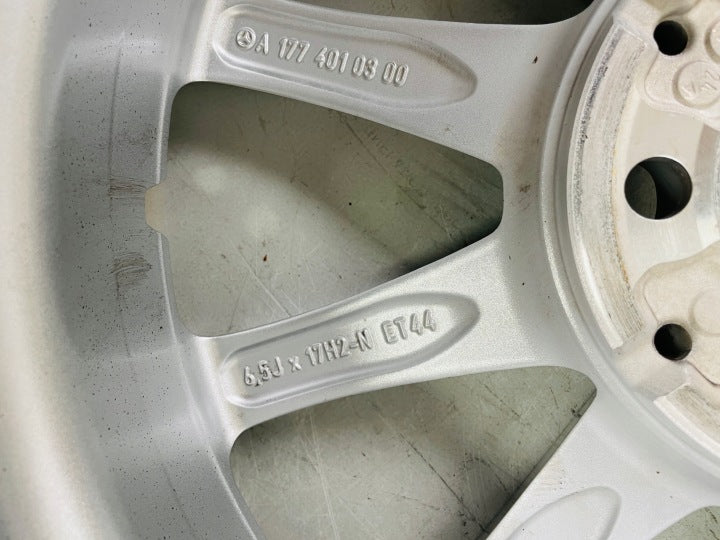 1x Alufelge 17 Zoll 6.5" 5x112 44ET Glanz Silber A1774010300 Mercedes-Benz W177 FEL7842288070cj