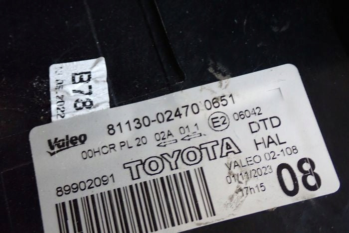 Frontscheinwerfer Toyota Auris 81130-02470 Rechts Scheinwerfer Headlight SCH7038986986kr