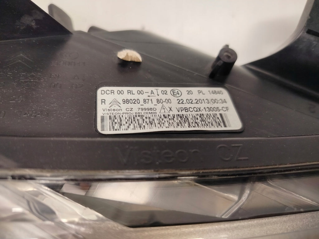 Frontscheinwerfer Citroën Ds5 9802087180 LED Rechts Scheinwerfer Headlight