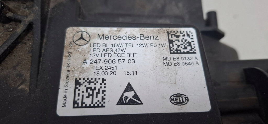 Frontscheinwerfer Mercedes-Benz W247 A2479065703 Full LED Links Headlight SCH8728486745uh