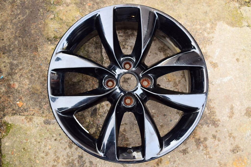 1x Alufelge 16 Zoll 6.5" 4x100 40ET Glanz Schwarz OP072 Opel Corsa E D Rim Wheel