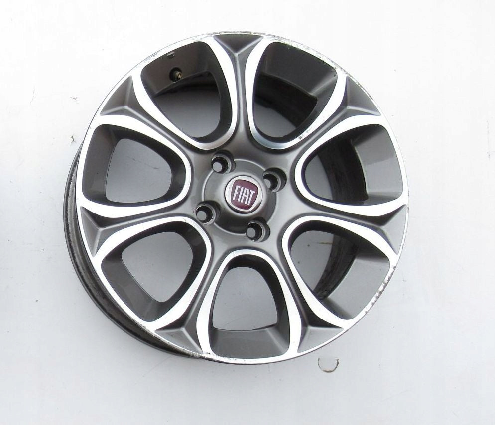 1x Alufelge 16 Zoll 6.0" 4x100 45ET Matt Schwarz 51842693 Fiat Punto Evo Grande