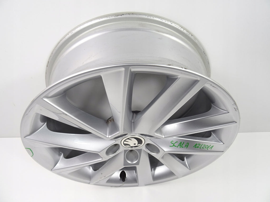 1x Alufelge 17 Zoll 6.5" 5x100 40ET Glanz Silber 657601025 Skoda Scala Rim Wheel