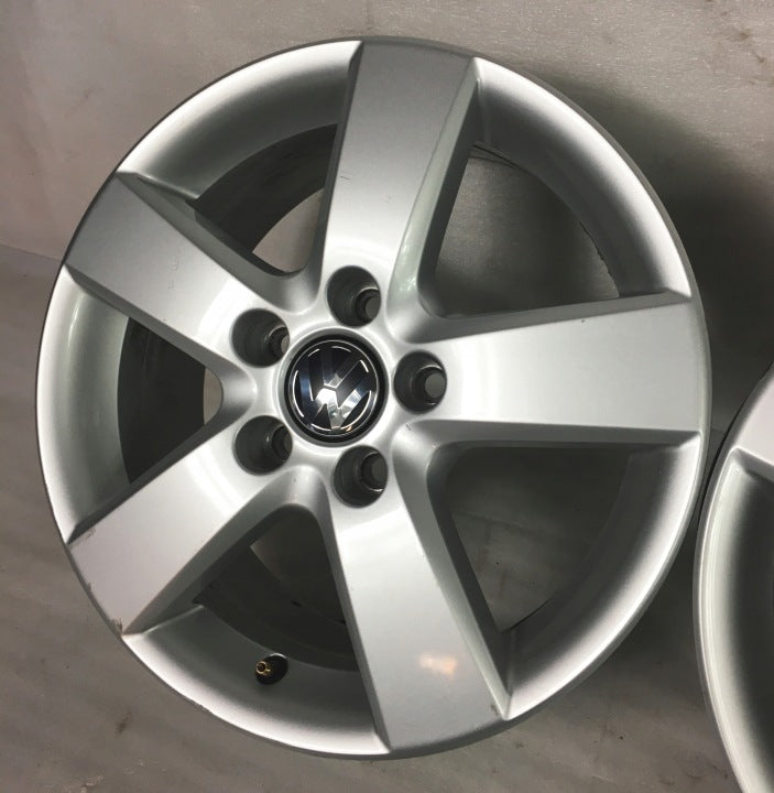 4x Alufelge 16 Zoll 6.5" 5x112 50ET T0601025M VW Golf VII Plus Touran Rim Wheel FEL2900469458ux