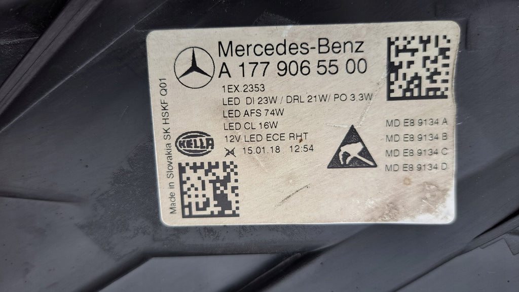 Frontscheinwerfer Mercedes-Benz W177 A1779065500 Full LED Links Headlight SCH7997854115ww