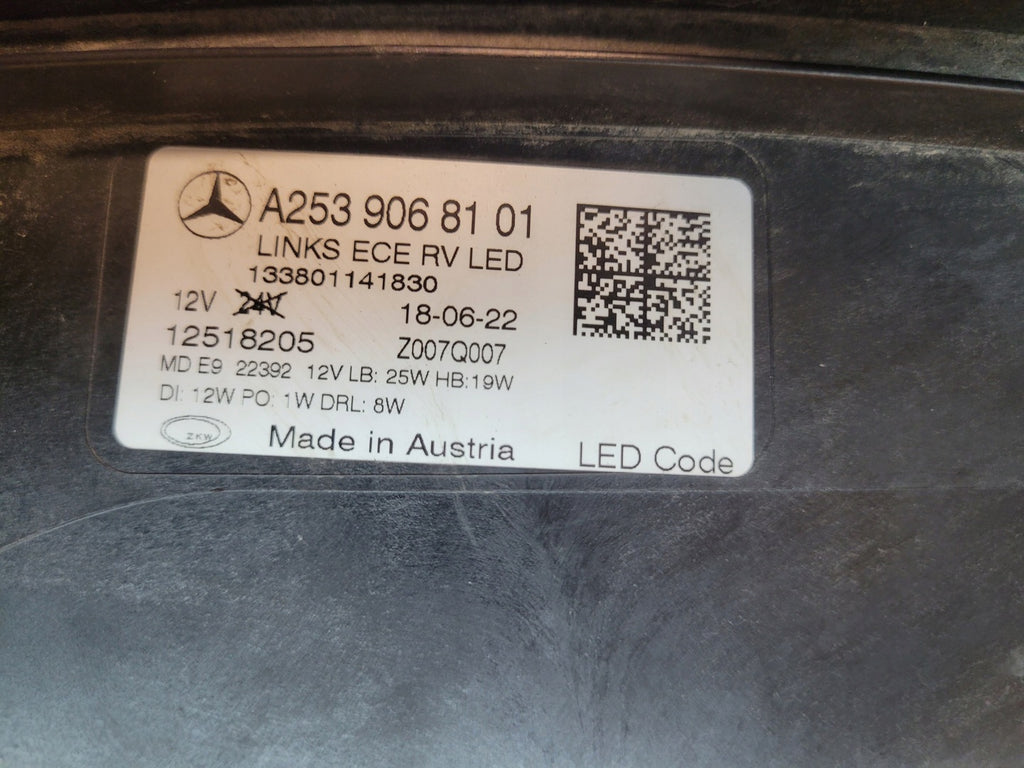 Frontscheinwerfer Mercedes-Benz Glc A2539068101 LED Links Scheinwerfer Headlight SCH9943781606bw
