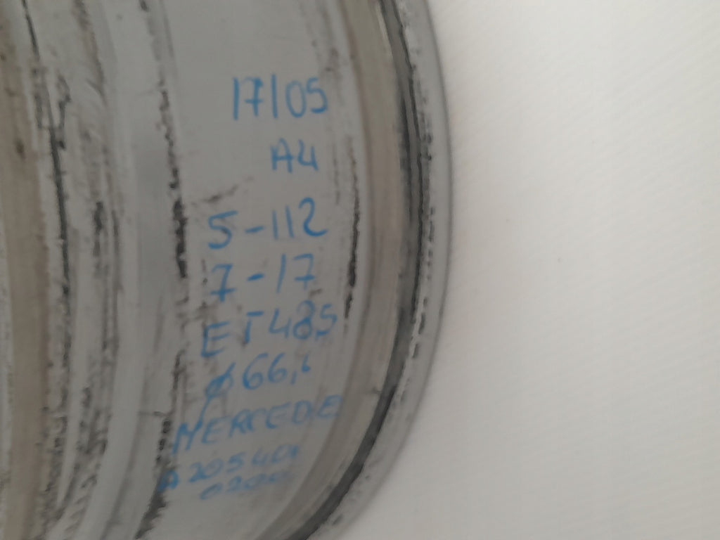 1x Alufelge 17 Zoll 7.0" 5x112 48,5ET A2054010200 Mercedes-Benz W205 Rim Wheel