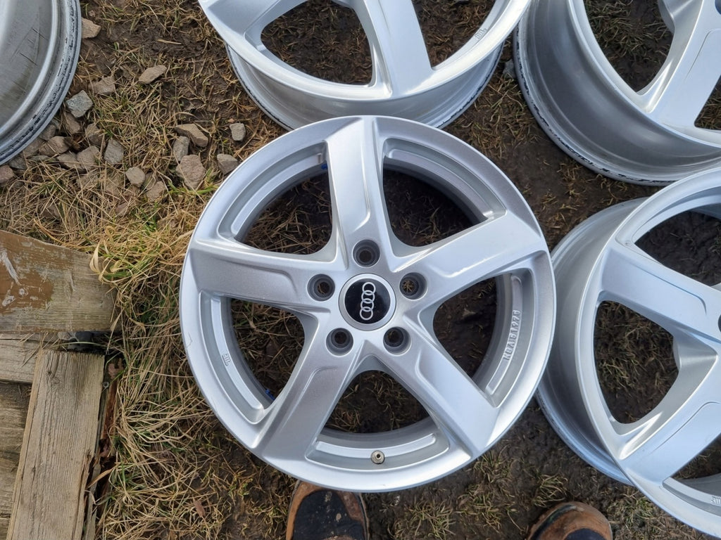 4x Alufelge 16 Zoll 6.5" 5x112 41ET Glanz Silber KBA51975 VW Passat Rim Wheel FEL7499095281ev