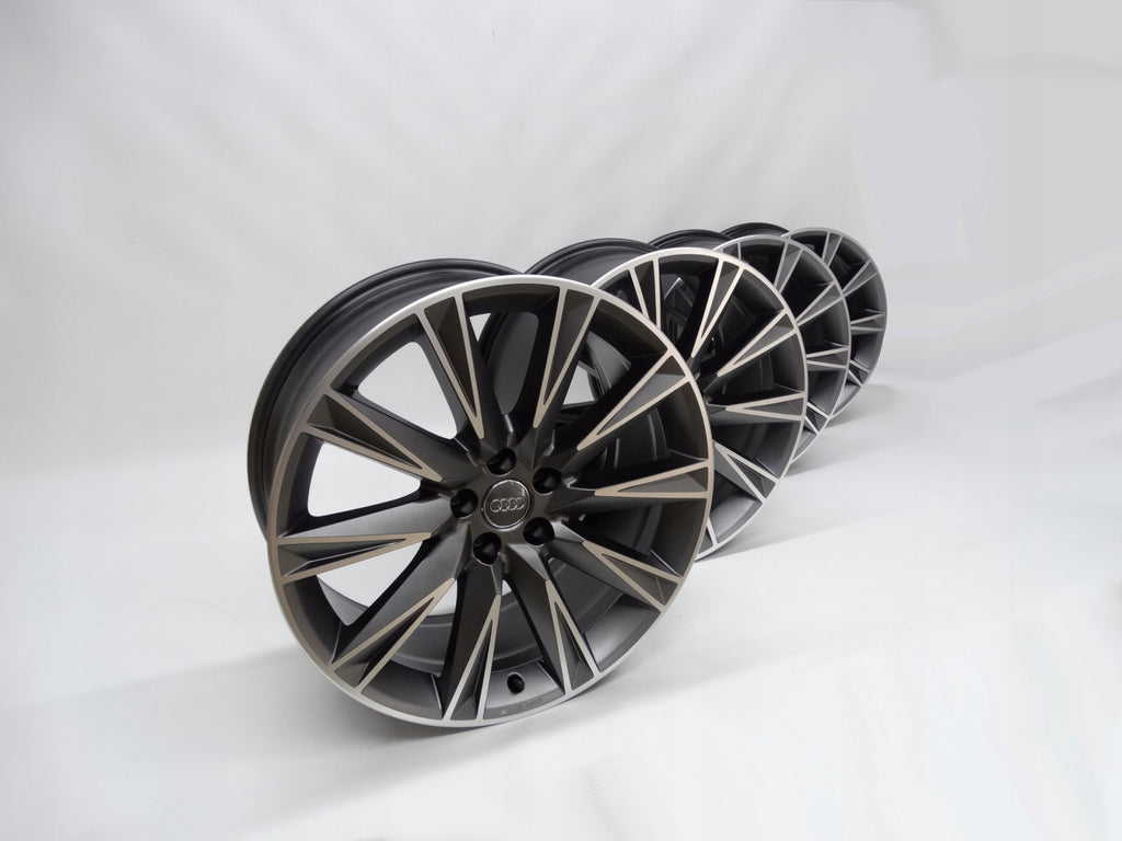4x Alufelge 20 Zoll 9.0" 5x112 38ET Glanz Schwarz 4KE071490A Audi E-Tron FEL7806441088du