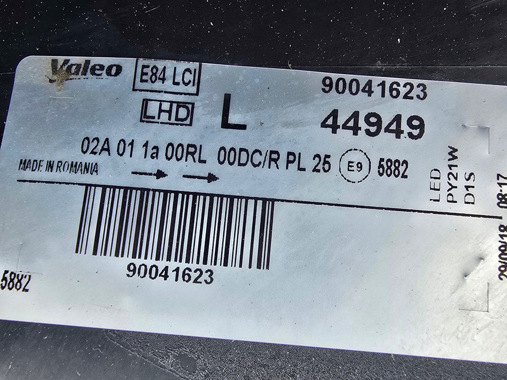 Frontscheinwerfer BMW X1 E84 90041623 Bi-Xenon Links Scheinwerfer Headlight SCH1826686146tz