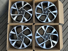 Laden Sie das Bild in den Galerie-Viewer, 4x Alufelge 18 Zoll 7.5" 5x114.3 52ET Glanz Schwarz 52910-J9800 Hyundai Sonata FEL4470035211wp