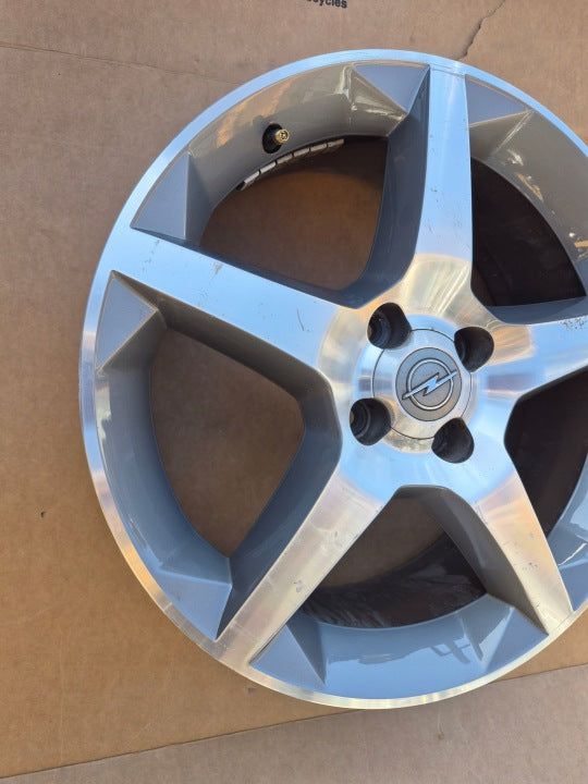 1x Alufelge 17 Zoll 6.5" 4x100 41ET Glanz Grau 13231495 Mg Tigra Rim Wheel FEL7612253093zo