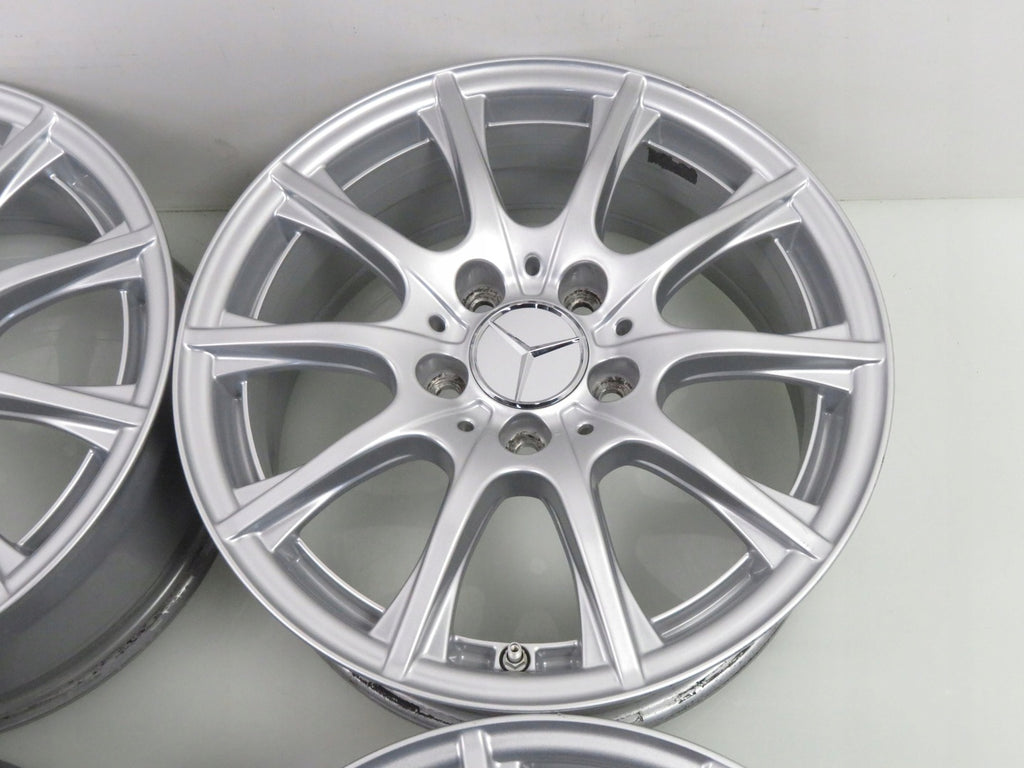 4x Alufelge 16 Zoll 6.5" 5x112 38ET Silber A2054012400 Mercedes-Benz W205