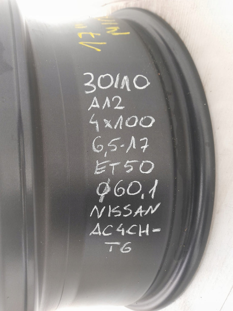 1x Alufelge 17 Zoll 6.5" 4x100 50ET Glanz Graphit AC4CH-T6 Nissan I Rim Wheel FEL4034862697hk