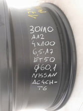 Load image into Gallery viewer, 1x Alufelge 17 Zoll 6.5" 4x100 50ET Glanz Graphit AC4CH-T6 Nissan I Rim Wheel FEL4034862697hk