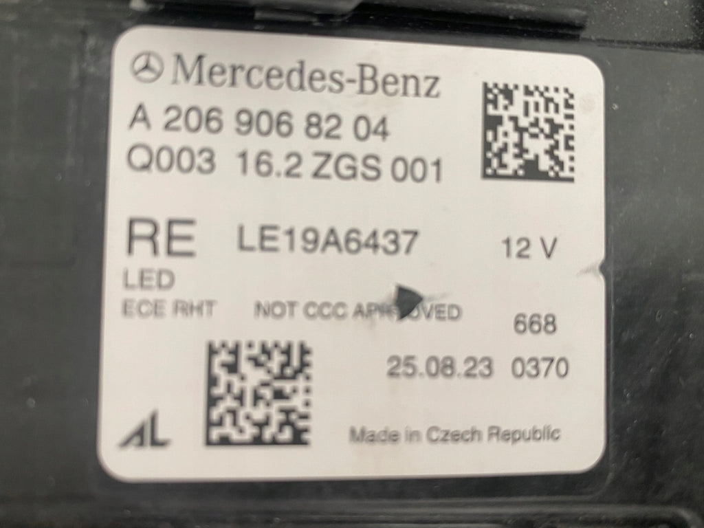 Frontscheinwerfer Mercedes-Benz W206 A2069068204 LED Rechts Headlight SCH8963640459lo