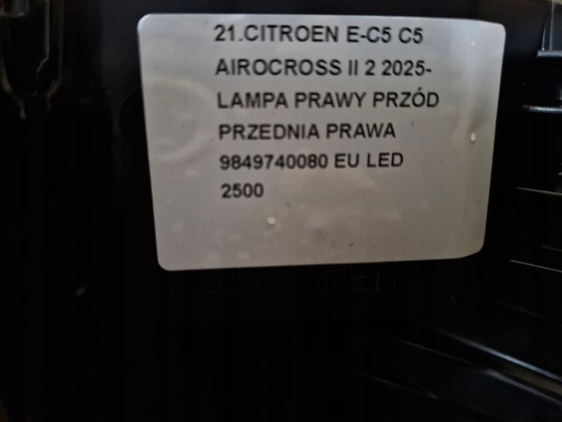 Frontscheinwerfer Citroën Aircross II C5 9849740080 LED Rechts Headlight SCH2158309813xv