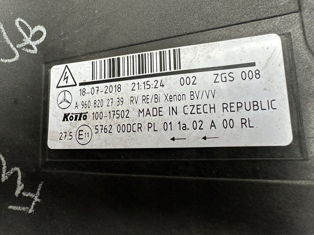Frontscheinwerfer Mercedes-Benz A9608202739 Xenon Rechts Scheinwerfer Headlight SCH6480340613am