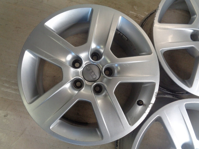 4x Alufelge 16 Zoll 7.0" 5x112 42ET Silber 8E0601025B Audi Rim Wheel